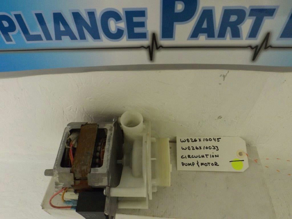 GE HOTPOINT DISHWASHER WD26X10045 WD26X10033 CIRCULATION PUMP & MOTOR USED GE HOTPOINT DISHWASHER WD26X10045 WD26X10033 CIRCULATION PUMP & MOTOR USED
